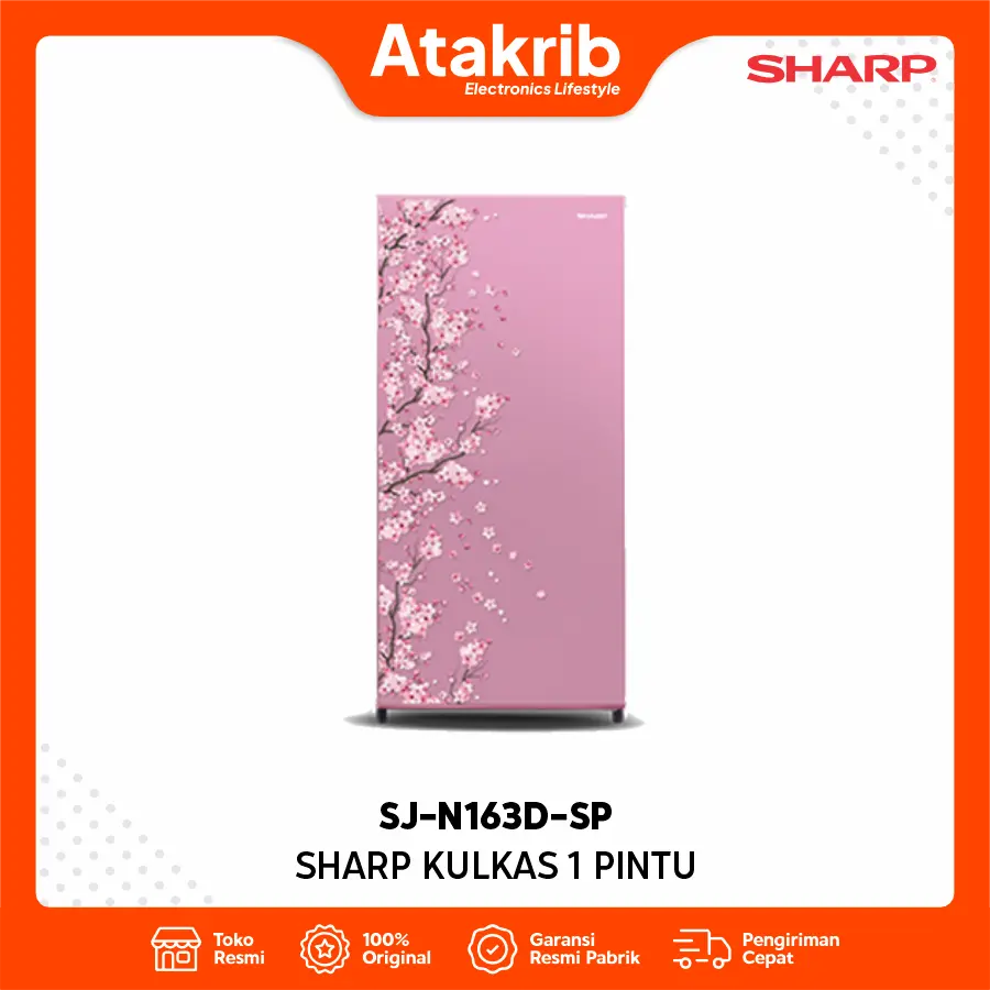 SHARP KULKAS 1 PINTU SJ-N163D-SP