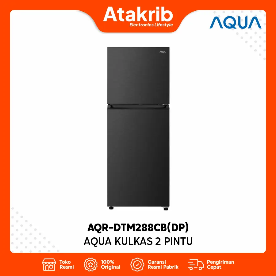 AQUA KULKAS 2 PINTU SMALL AQR-DTM288CB(DP)