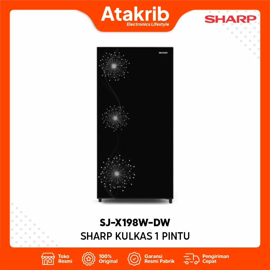 SHARP KULKAS 1 PINTU SJ-X198W-DW