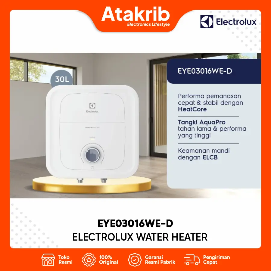 ELECTROLUX WATER HEATER EYE03016WE-D