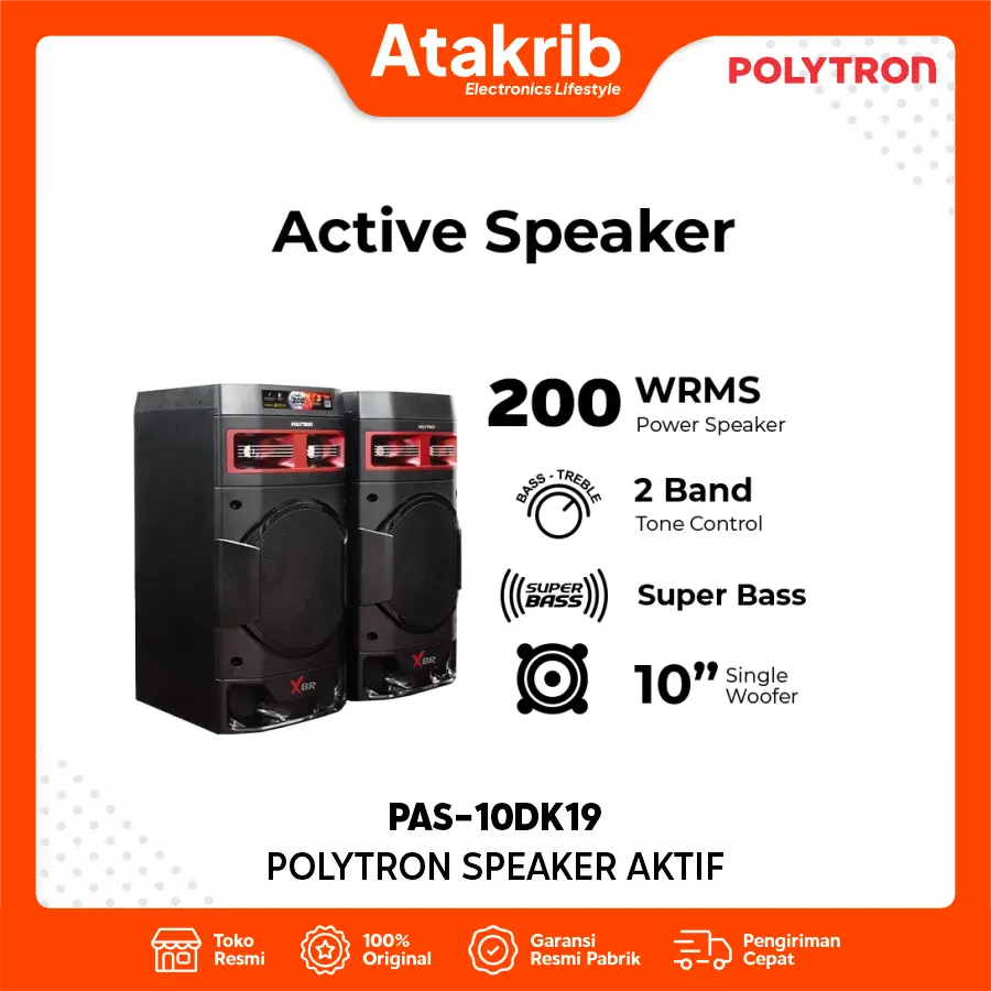 POLYTRON SPEAKER AKTIF PAS-10DK19