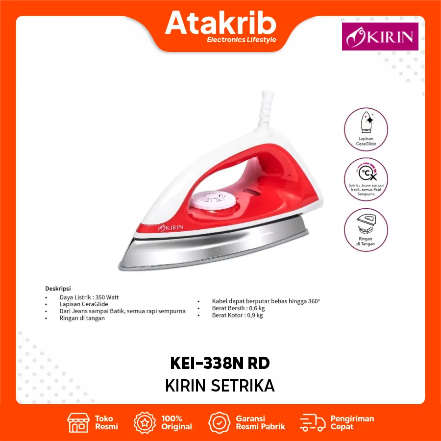 KIRIN SETRIKA KEI-338N RD