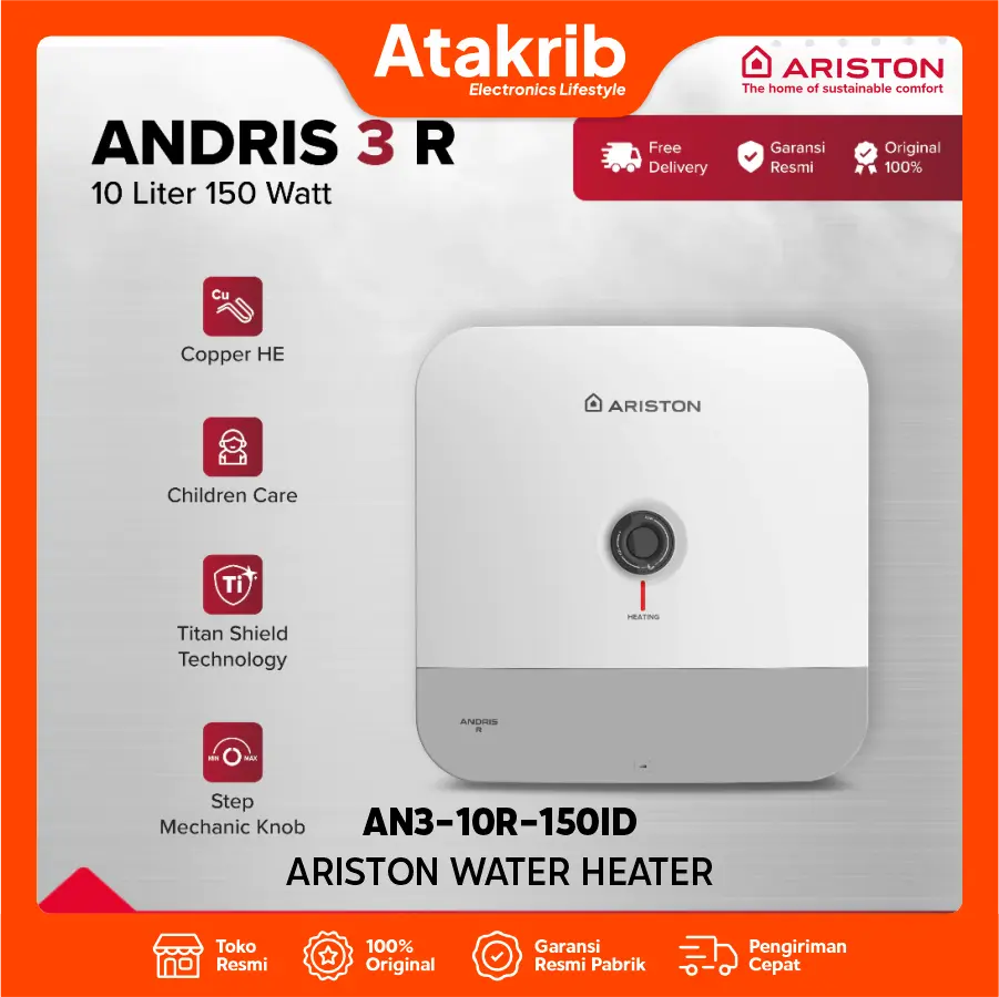 ARISTON WATER HEATER AN3-10R-150ID