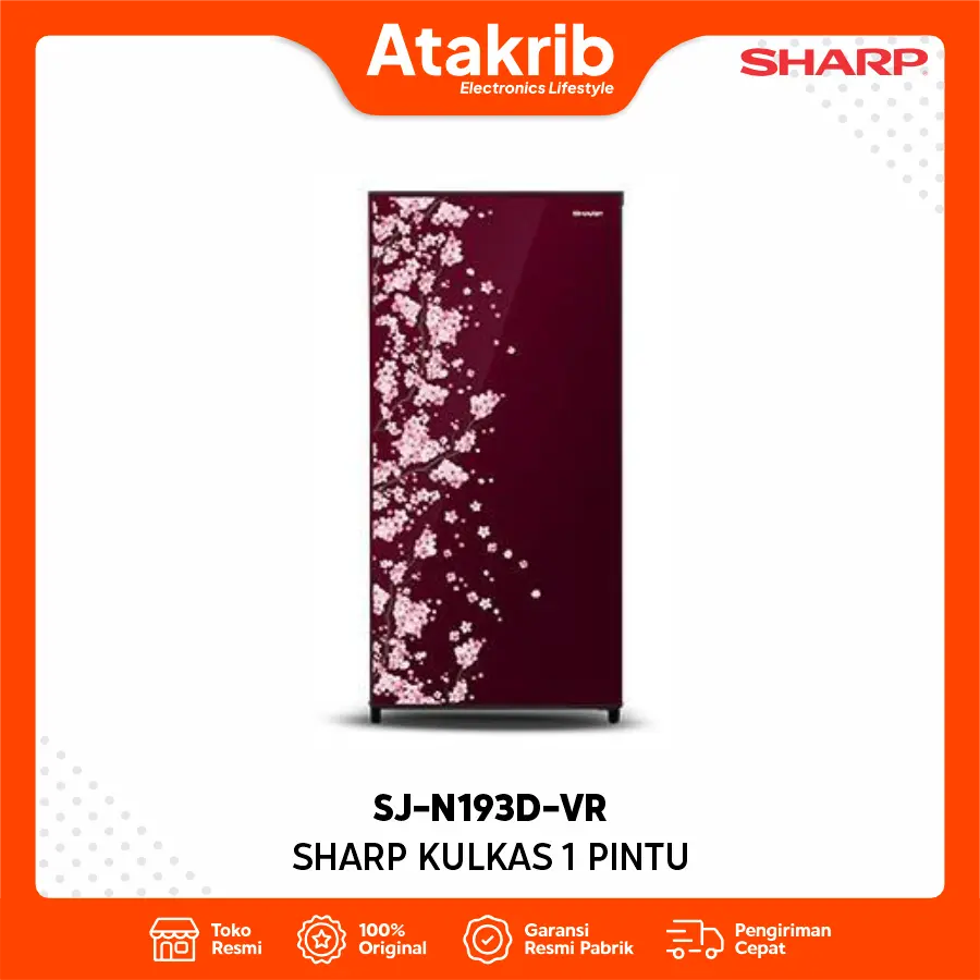 SHARP KULKAS 1 PINTU SJ-N193D-VR