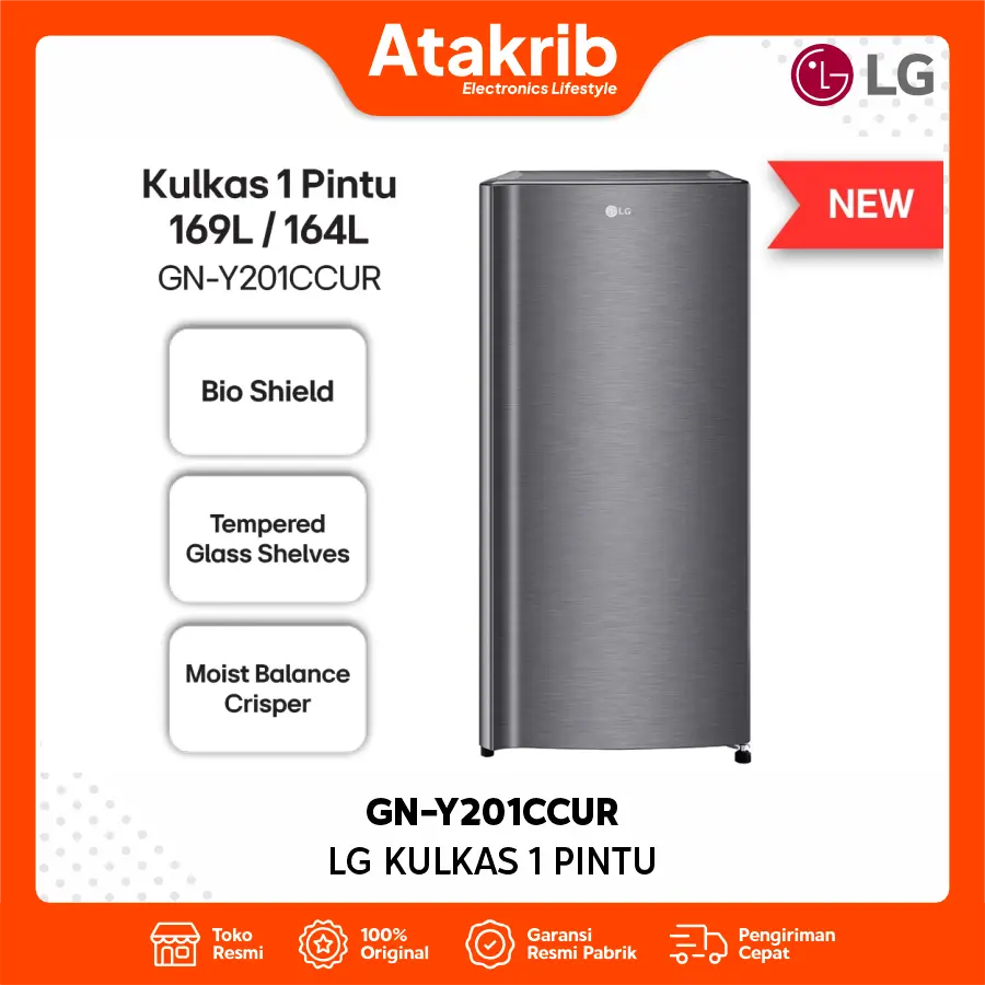 LG KULKAS 1 PINTU GN-Y201CCUR
