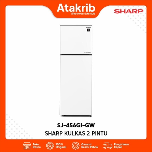 SHARP KULKAS 2 PINTU BIG SJ-456GI-GW