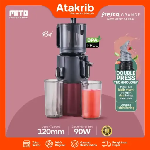 MITO SLOW JUICER SJ1200 RED