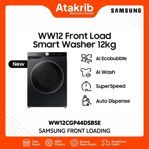 SAMSUNG FRONT LOADING WW12CGP44DSBSE