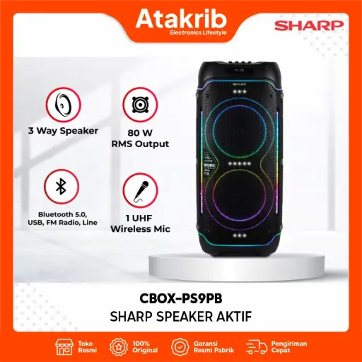 SHARP SPEAKER AKTIF CBOX-PS9PB