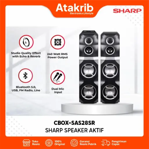 SHARP SPEAKER AKTIF CBOX-SAS28SR