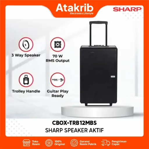 SHARP SPEAKER AKTIF CBOX-TRB12MBS