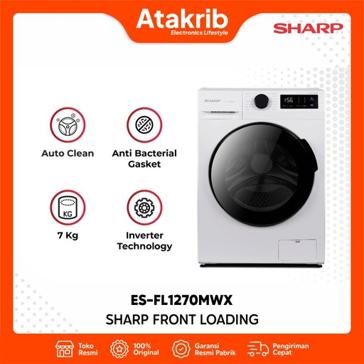 SHARP FRONT LOADING ES-FL1270MWX