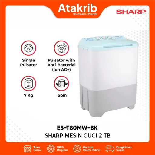 SHARP SEMI AUTO 2 TB ES-T80MW-BK