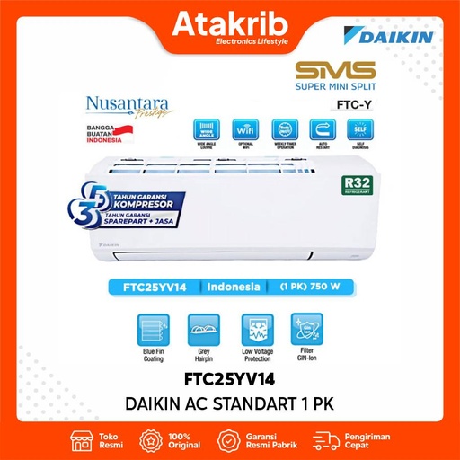 DAIKIN AC STANDART 1 PK FTC25YV14