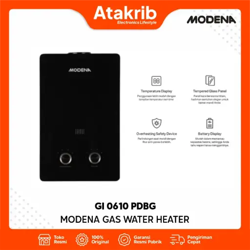 MODENA GAS WATER HEATER GI 0610 PDBG