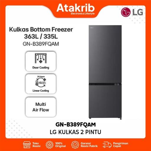 LG KULKAS 2 PINTU BIG GN-B389FQAM