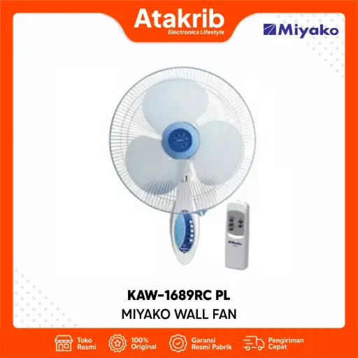 MIYAKO WALL FAN KAW-1689RC PL
