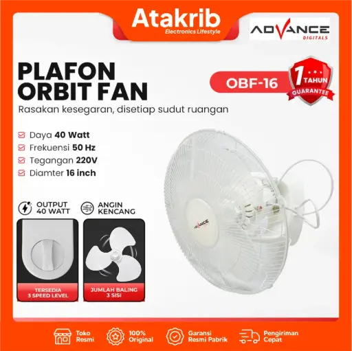 ADVANCE WALL FAN OBF-16