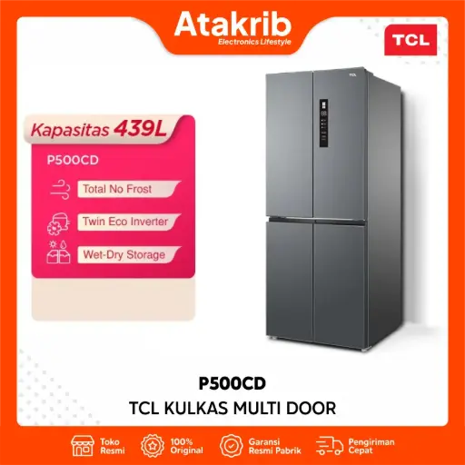TCL KULKAS MULTI DOOR P500CD