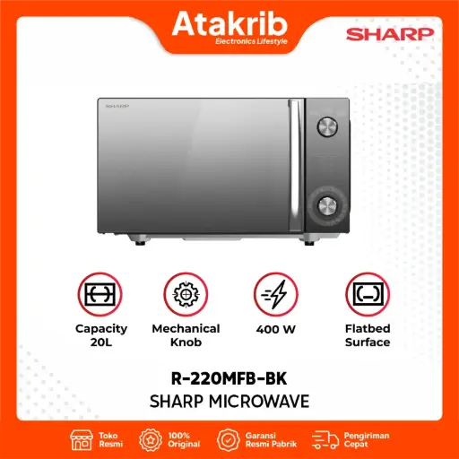 SHARP MICROWAVE R-220MFB-BK