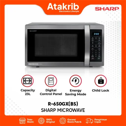 SHARP MICROWAVE R-650GX(BS)