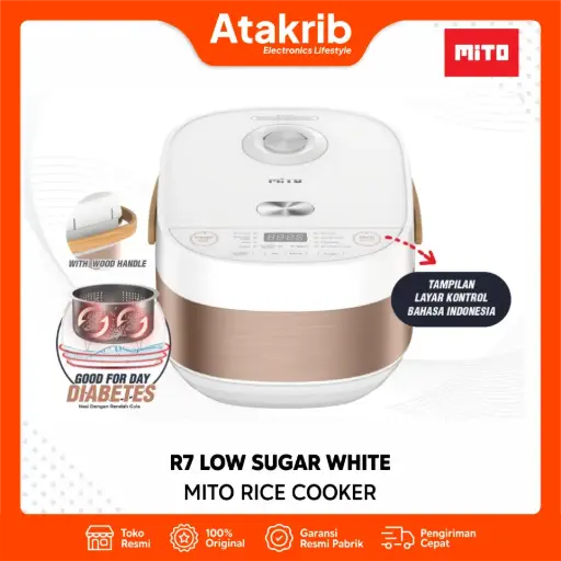 MITO RICE COOKER R7 LOW SUGAR WHITE