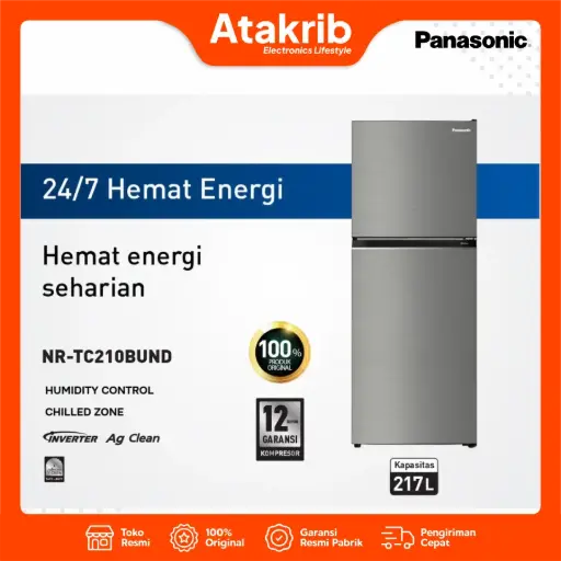 PANASONIC KULKAS 2 PINTU SMALL NR-TC210BUND