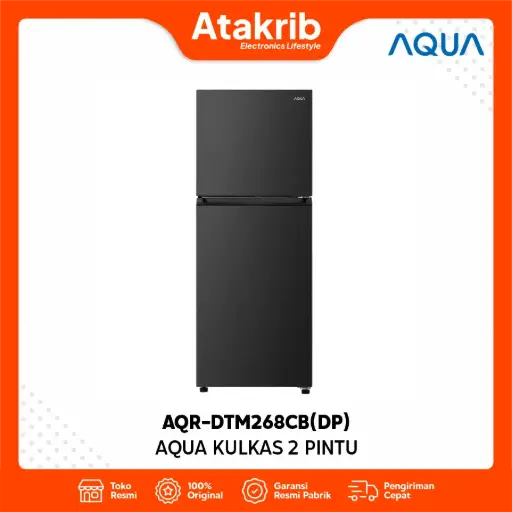 AQUA KULKAS 2 PINTU SMALL AQR-DTM268CB(DP)