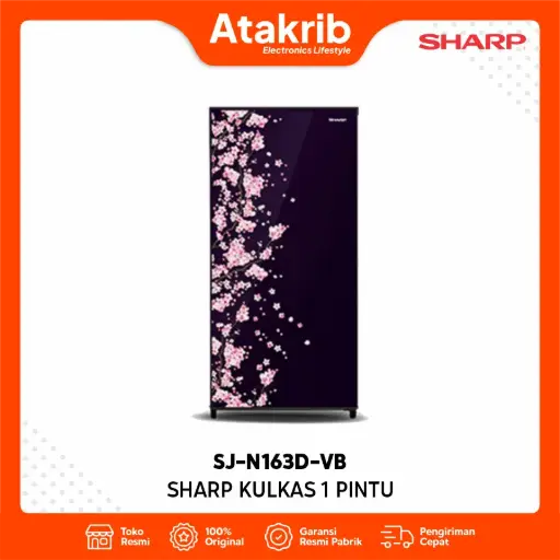 SHARP KULKAS 1 PINTU SJ-N163D-VB
