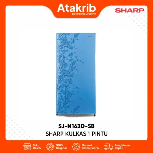 SHARP KULKAS 1 PINTU SJ-N163D-SB