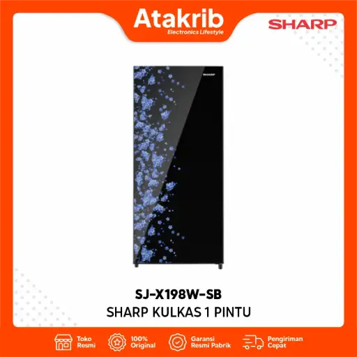 SHARP KULKAS 1 PINTU SJ-X198W-SB