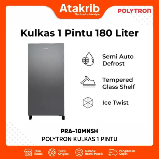 POLYTRON KULKAS 1 PINTU PRA-18MNSH