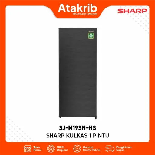 SHARP KULKAS 1 PINTU SJ-N193N-HS