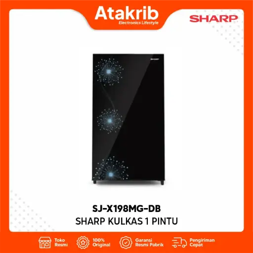 SHARP KULKAS 1 PINTU SJ-X198MG-DB