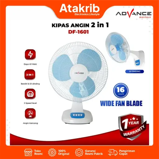 ADVANCE DESK FAN DF1601 BL