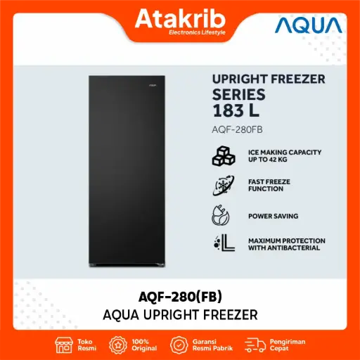 AQUA UPRIGHT FREEZER AQF-280(FB)